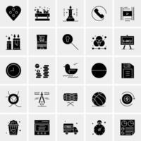 25 Universal Business Icons Vector Creative Icon Illustration to use in web and Mobile Related project