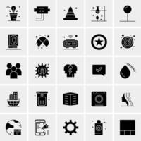 25 iconos de negocios universales vector ilustración de icono creativo para usar en proyectos relacionados con la web y dispositivos móviles