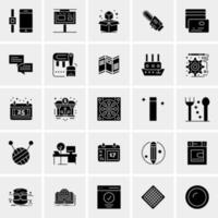 25 iconos de negocios universales vector ilustración de icono creativo para usar en proyectos relacionados con la web y dispositivos móviles