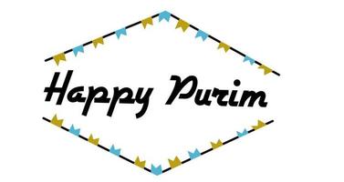 Purim background with black outline. vector