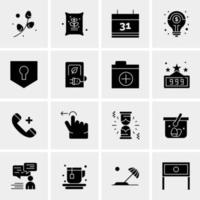 16 Universal Business Icons Vector Creative Icon Illustration to use in web and Mobile Related project