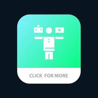 Balance Life Play Work Mobile App Button Android and IOS Glyph Version vector