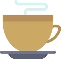 té café taza limpieza color plano icono vector icono banner plantilla