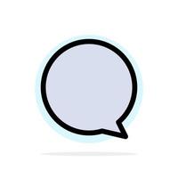 Chat Instagram Interface Abstract Circle Background Flat color Icon vector