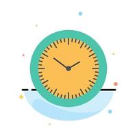 reloj de tiempo minutos temporizador plantilla de icono de color plano abstracto vector