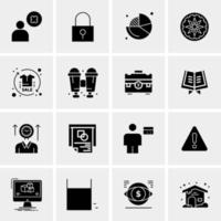 16 Universal Business Icons Vector Creative Icon Illustration to use in web and Mobile Related project