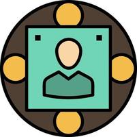 Manager Business Manager Modern Production  Flat Color Icon Vector icon banner Template