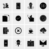 16 Universal Business Icons Vector Creative Icon Illustration to use in web and Mobile Related project