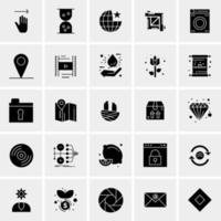 25 iconos de negocios universales vector ilustración de icono creativo para usar en proyectos relacionados con la web y dispositivos móviles