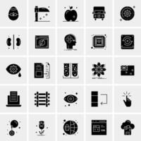 25 iconos de negocios universales vector ilustración de icono creativo para usar en proyectos relacionados con la web y dispositivos móviles