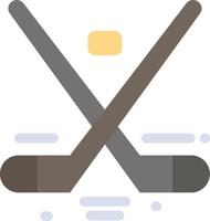 canadá juego hockey hielo juegos olímpicos color plano icono vector icono banner plantilla