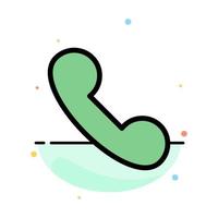 Phone Mobile Telephone Call Abstract Flat Color Icon Template vector