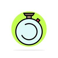 brújula reloj cronómetro temporizador reloj círculo abstracto fondo color plano icono vector