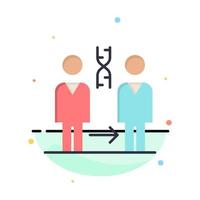 Dna Cloning Patient Hospital Health Abstract Flat Color Icon Template vector