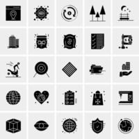 25 iconos de negocios universales vector ilustración de icono creativo para usar en proyectos relacionados con la web y dispositivos móviles