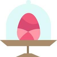 Disk Egg Food Easter  Flat Color Icon Vector icon banner Template