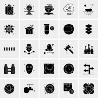 25 iconos de negocios universales vector ilustración de icono creativo para usar en proyectos relacionados con la web y dispositivos móviles