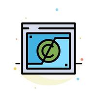 Business Copyright Digital Domain Law Abstract Flat Color Icon Template vector