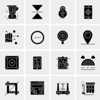 16 Universal Business Icons Vector Creative Icon Illustration to use in web and Mobile Related project