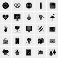 25 iconos de negocios universales vector ilustración de icono creativo para usar en proyectos relacionados con la web y dispositivos móviles