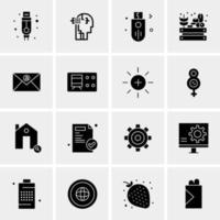 16 Universal Business Icons Vector Creative Icon Illustration to use in web and Mobile Related project