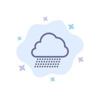 Sky Rain Cloud Nature Spring Blue Icon on Abstract Cloud Background vector