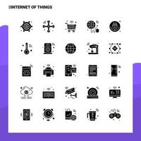 25 Internet Of Things Icon set Solid Glyph Icon Vector Illustration Template For Web and Mobile Ideas for business company