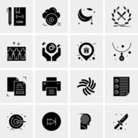 16 Universal Business Icons Vector Creative Icon Illustration to use in web and Mobile Related project