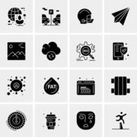 16 Universal Business Icons Vector Creative Icon Illustration to use in web and Mobile Related project