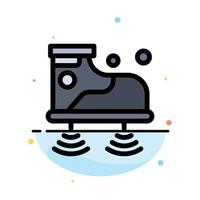 Shoes Wifi Service Technology Abstract Flat Color Icon Template vector