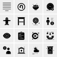 16 Universal Business Icons Vector Creative Icon Illustration to use in web and Mobile Related project