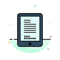 Mobile Coding Hardware Cell Abstract Flat Color Icon Template vector