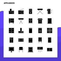 25 Appliances Icon set Solid Glyph Icon Vector Illustration Template For Web and Mobile Ideas for business company