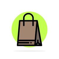 Bag Shopping Canada Abstract Circle Background Flat color Icon vector