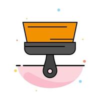 Brush Paint Paintbrush Tool Abstract Flat Color Icon Template vector