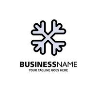 Snow Snow Flakes Winter Canada Business Logo Template Flat Color vector