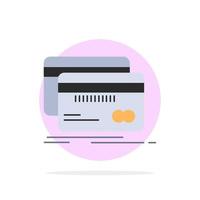 tarjeta bancaria crédito débito finanzas color plano icono vector