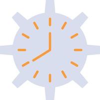 Clock Deadline Time Timepiece Timing Watch Work  Flat Color Icon Vector icon banner Template