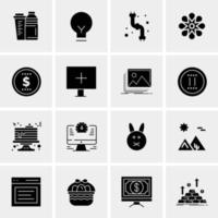 16 Universal Business Icons Vector Creative Icon Illustration to use in web and Mobile Related project