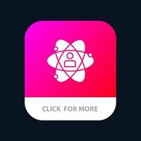 Development Growth Human Person Personal Power Talent Mobile App Button Android and IOS Glyph Version vector