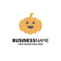 Pumpkin American Usa Business Logo Template Flat Color vector