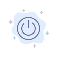 Eco Ecology Energy Environment Power Blue Icon on Abstract Cloud Background vector