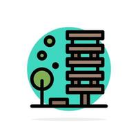 Agriculture Architecture Building City Environment Abstract Circle Background Flat color Icon vector