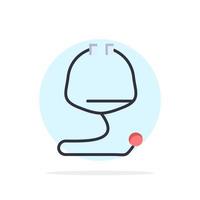 Medical Healthcare Medical Stethoscope Abstract Circle Background Flat color Icon vector
