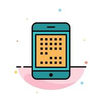 Phone Computer Device Digital Ipad Mobile Abstract Flat Color Icon Template vector