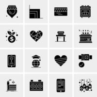 16 Universal Business Icons Vector Creative Icon Illustration to use in web and Mobile Related project