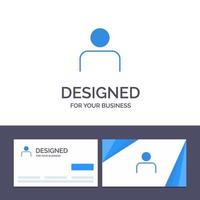 Creative Business Card and Logo template Instagram People Profile Sets User Vector Illustration