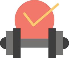 Dumbbell Healthcare Dumb Sport  Flat Color Icon Vector icon banner Template