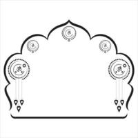 indian wedding clipart black and white vector
