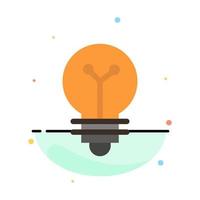 Bulb Lab Light Biochemistry Abstract Flat Color Icon Template vector